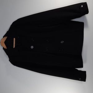 PEAK SEASON BLACK PEA COAT SZ XL.